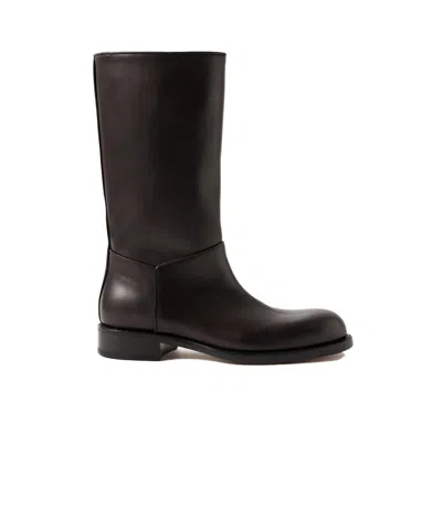 The Row Round-toe Ankle Boots In Multi