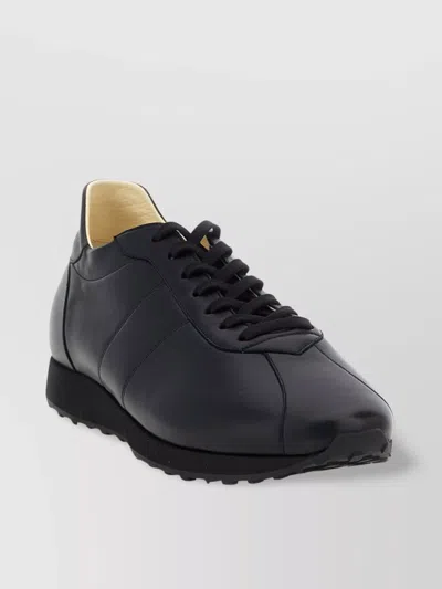 THE ROW ROUND TOE RUBBER SOLE SMOOTH FINISH SNEAKERS