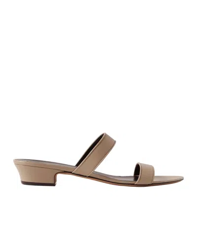 THE ROW ROUND TOE SANDALS