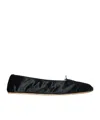 The Row Round-toed Ballet Flats In Black