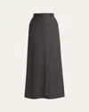 The Row Roux Skirt In Charcoal