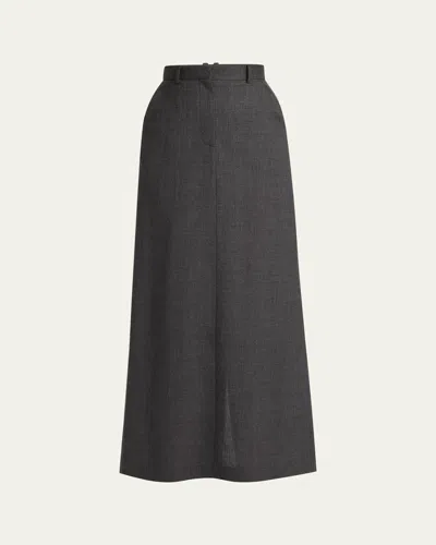 THE ROW ROUX LONG WOOL SKIRT