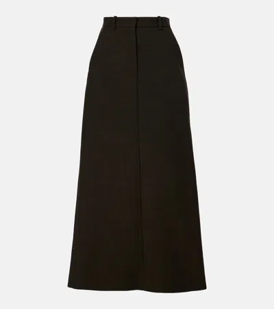 The Row Roux Maxi Skirt In Brown