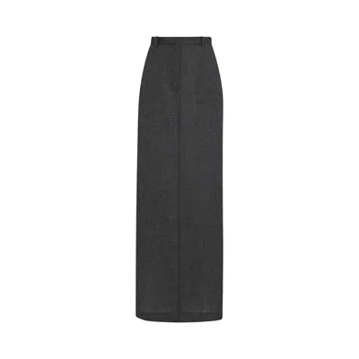 Pre-owned The Row Roux Skirt 'charcoal' | Tan | Women's Size 2