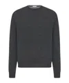 The Row Rowley Cashmere Sweater In Dark Gray