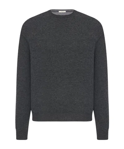 The Row Rowley Cashmere Sweater In Dark Gray