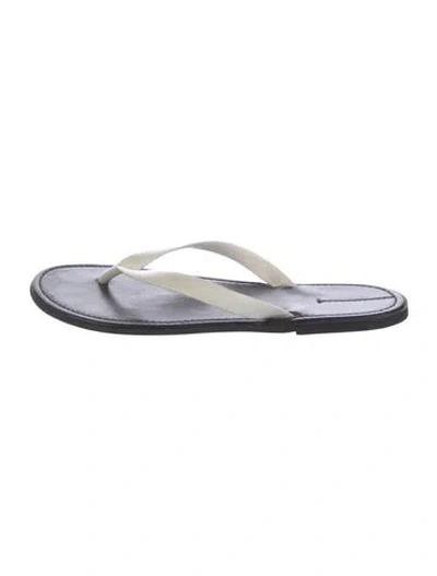 Pre-owned The Row Rubber Flip Flops In Black