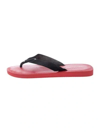 Pre-owned The Row Rubber Flip Flops In Red