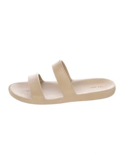 Pre-owned The Row Rubber Slides In Neutrals
