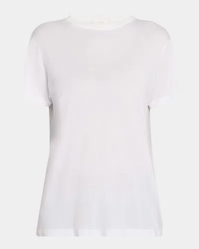 The Row Rubis Short-sleeve Top In White