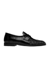 The Row Ruffle-detail Loafers In Black