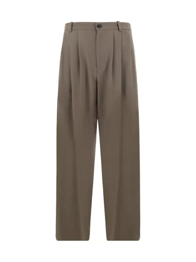 The Row Rufos Pleated Pants In Beige