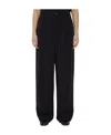 The Row Rufos Wide Leg Trousers In Black