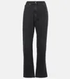 The Row Borjis Rigid High-rise Straight-leg Jeans In Schwarz
