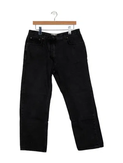 Pre-owned The Row Ryley Pant Wide Leg Jeans In Black