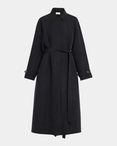 THE ROW RYO BELED LONG SILK TRENCH COAT