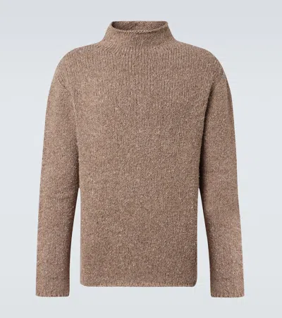 The Row Ryoko Cotton Sweater In Beige