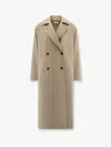 The Row Sable Oversize Wool Coat In Grey
