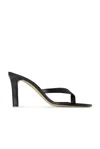 The Row Sacha Heel Thong Sandal In Black