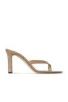 The Row Sacha Heel Thong Sandal In Brown
