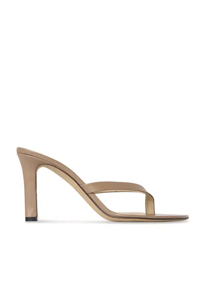 The Row Sacha Heel Thong Sandal In Brown