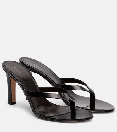 THE ROW SACHA LEATHER THONG SANDALS