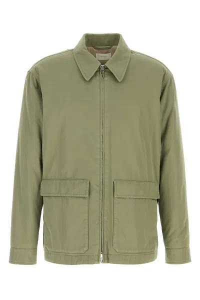 THE ROW THE ROW SAGE GREEN COTTON BLEND JUSTO JACKET