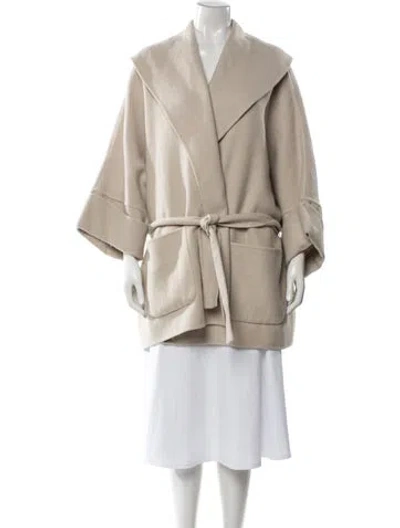 Pre-owned The Row Saki Cashmere Coat In Neutral