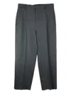 The Row Salinger Pleated Trousers In Gray