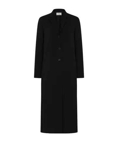 The Row Sallik Long-sleeved Coat In Black