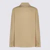 The Row Collared Long Sleeve Button Front Shirt In Sand