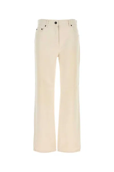 The Row Sand Denim Fargo Jeans In Neutral