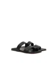The Row Leather Double Strap Thong Slippers