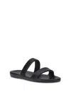The Row Foam Rubber Dual-band Slide Sandals In Black