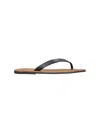 The Row Leather Beach Thong Sandals Flat Sole In Animal Print