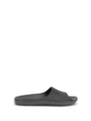 The Row Ama Rubber Flat Slide Sandals In Black