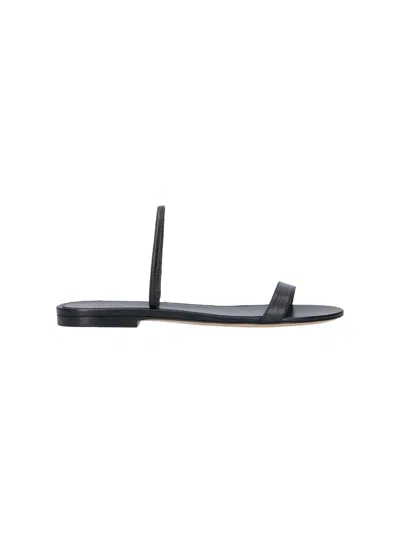 The Row Sandals "ella" In Black