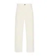 The Row Sankuro Cotton-cashmere Loop-detail Trousers In White