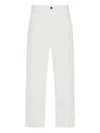 The Row Sankuro Cotton-cashmere Loop-detail Trousers In White