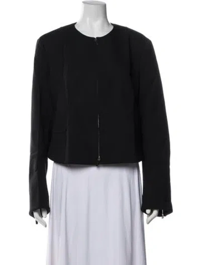 Pre-owned The Row Saori Jacket Wool Jacket In Black