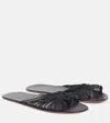 The Row Sara Flat Thong Slides In Black