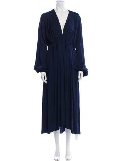 Pre-owned The Row Sasha Long Dress In Blue
