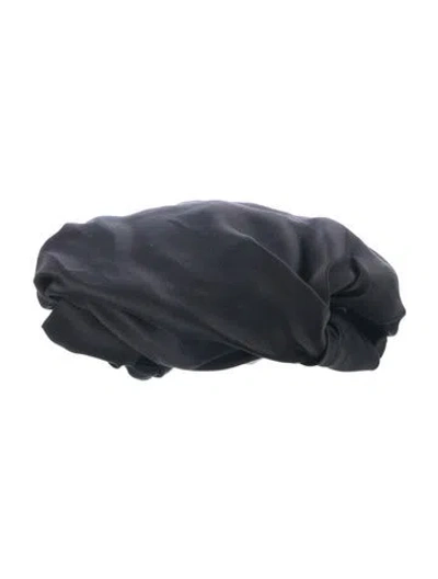 Pre-owned The Row Satin Hair Bow In Black