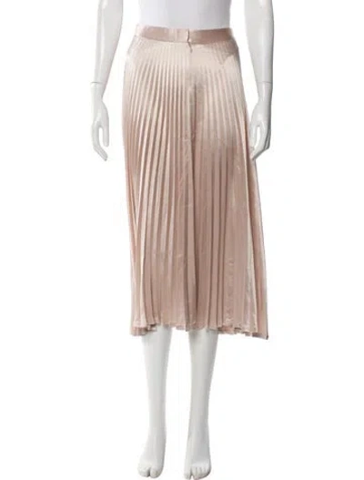 Pre-owned The Row Satin Midi Length Skirt In Neutral