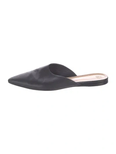 Pre-owned The Row Satin Mules In Black