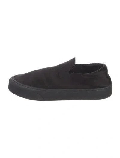 Pre-owned The Row Satin Sneakers In Black