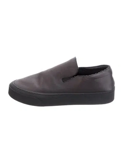 Pre-owned The Row Satin Sneakers In Grey