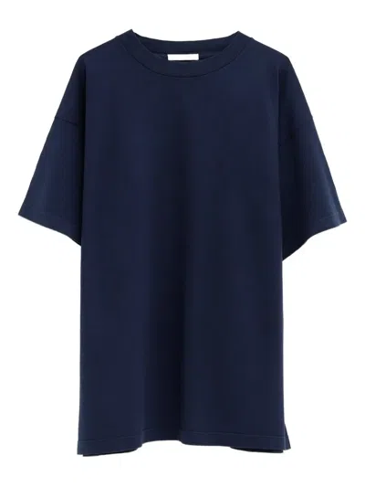 The Row Sato Cotton T-shirt In Blue
