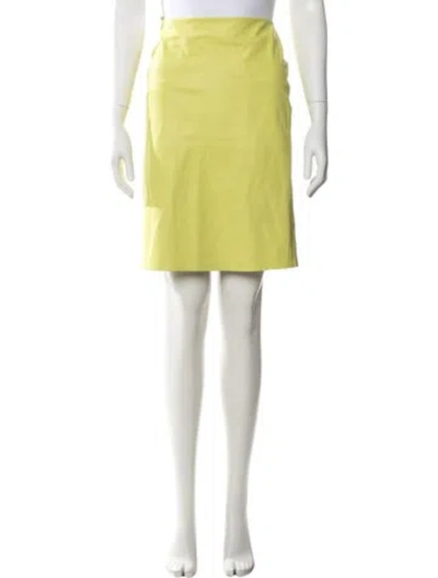 Pre-owned The Row Saturn Skirt Mini Skirt In Yellow