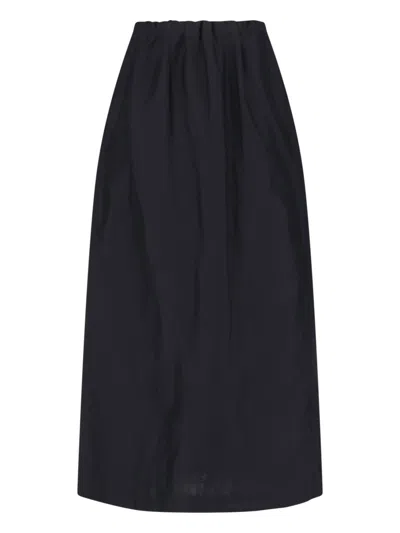 The Row 'saul' Cotton And Silk Maxi Skirt